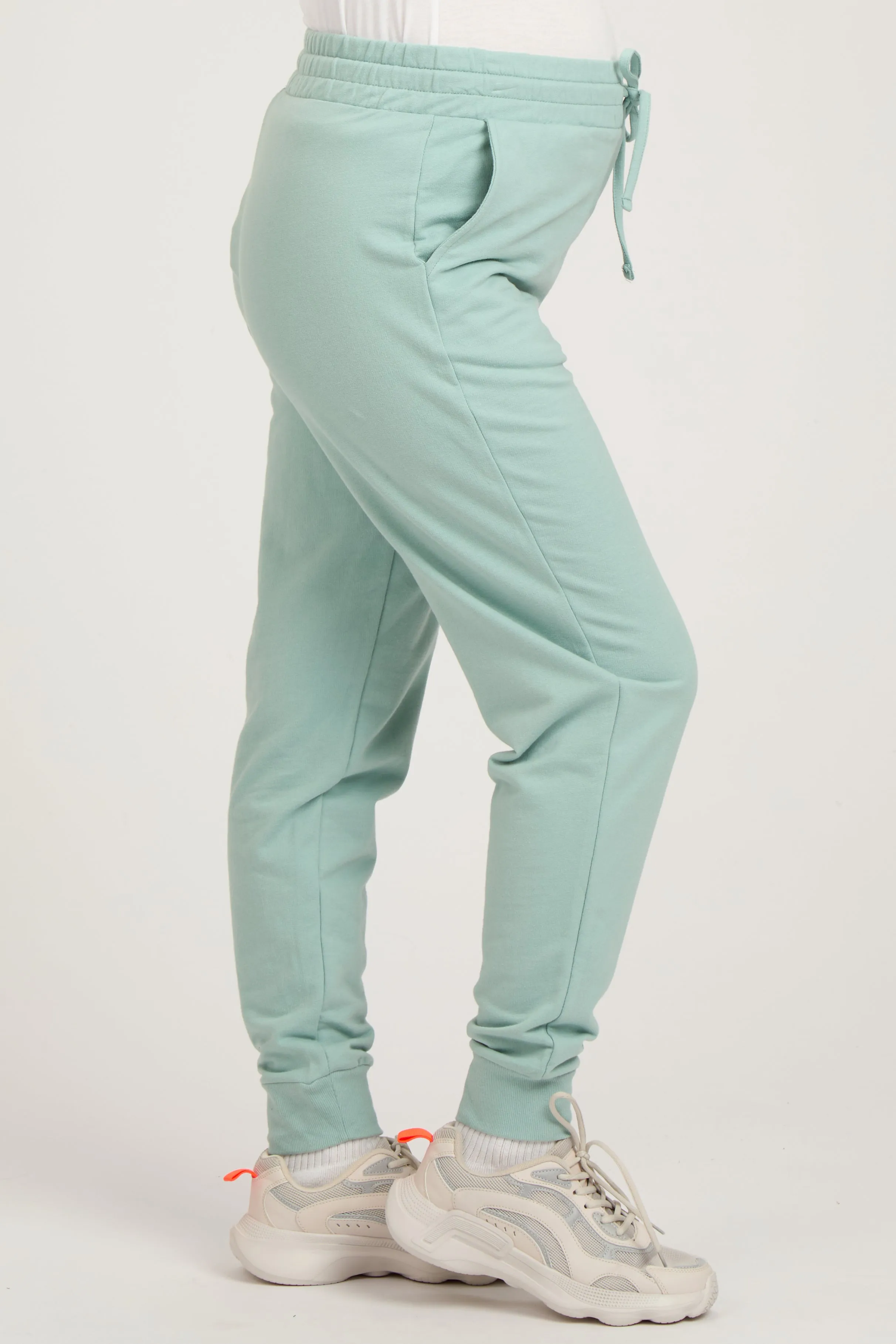 Mint Green Basic Drawstring Maternity Sweatpants sold by Pinkblush product image thumbnail 3