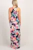 PinkBlush Navy Abstract Floral Sleeveless Maternity Maxi Dress sold by Pinkblush