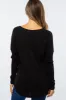 Black Waffle Knit Long Sleeve Maternity Top sold by Pinkblush