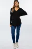 Black Waffle Knit Long Sleeve Maternity Top sold by Pinkblush