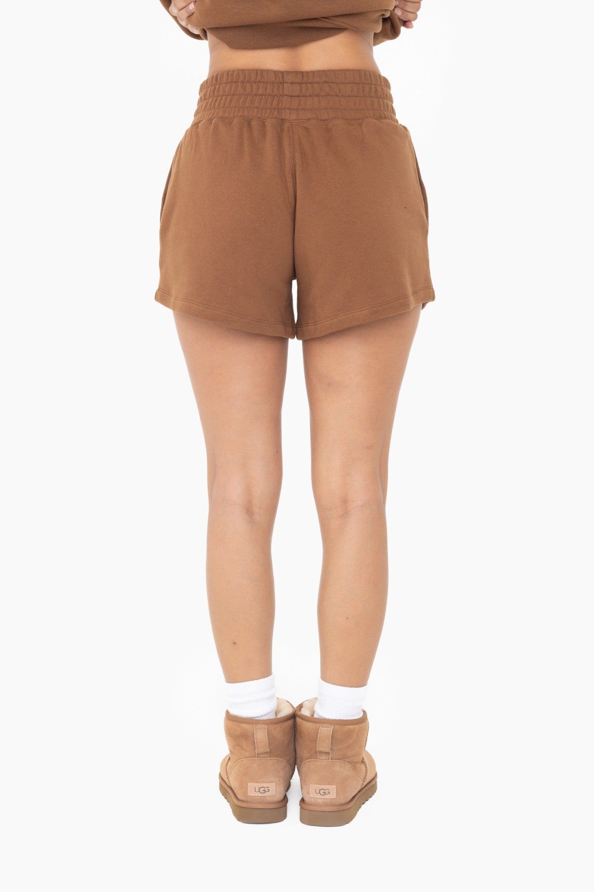 Brown Fleece Shorts sold by Pinkblush product image thumbnail 4