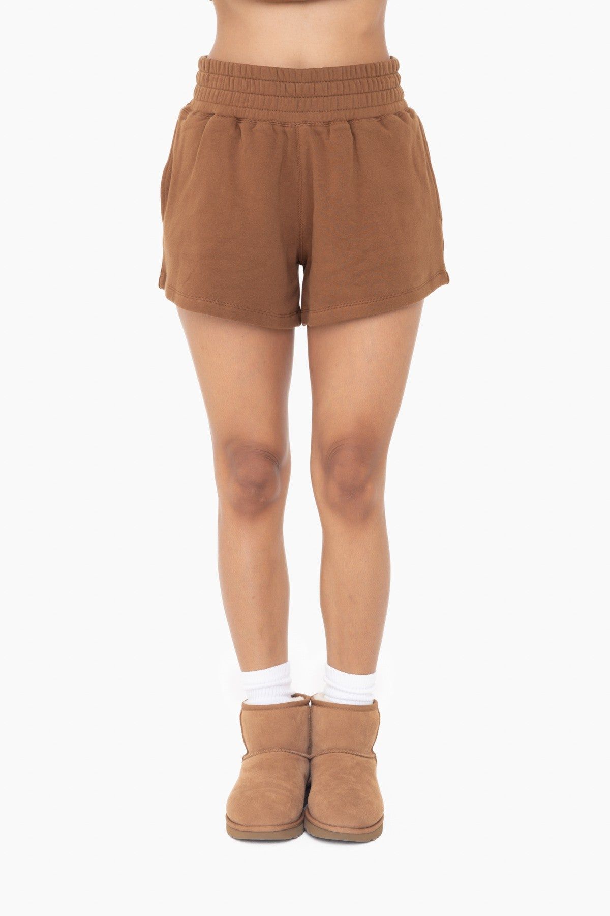 Brown Fleece Shorts sold by Pinkblush product image thumbnail 2