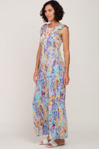 Mint Green Abstract Maxi Dress sold by Pinkblush