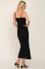 Black Open Knit Crochet Midi Dress sold by Pinkblush