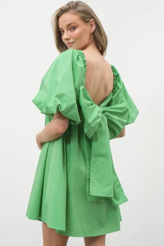 Green Bow Dress sold by Pinkblush