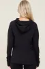 Black Hooded Long Sleeve Maternity Active Top sold by Pinkblush