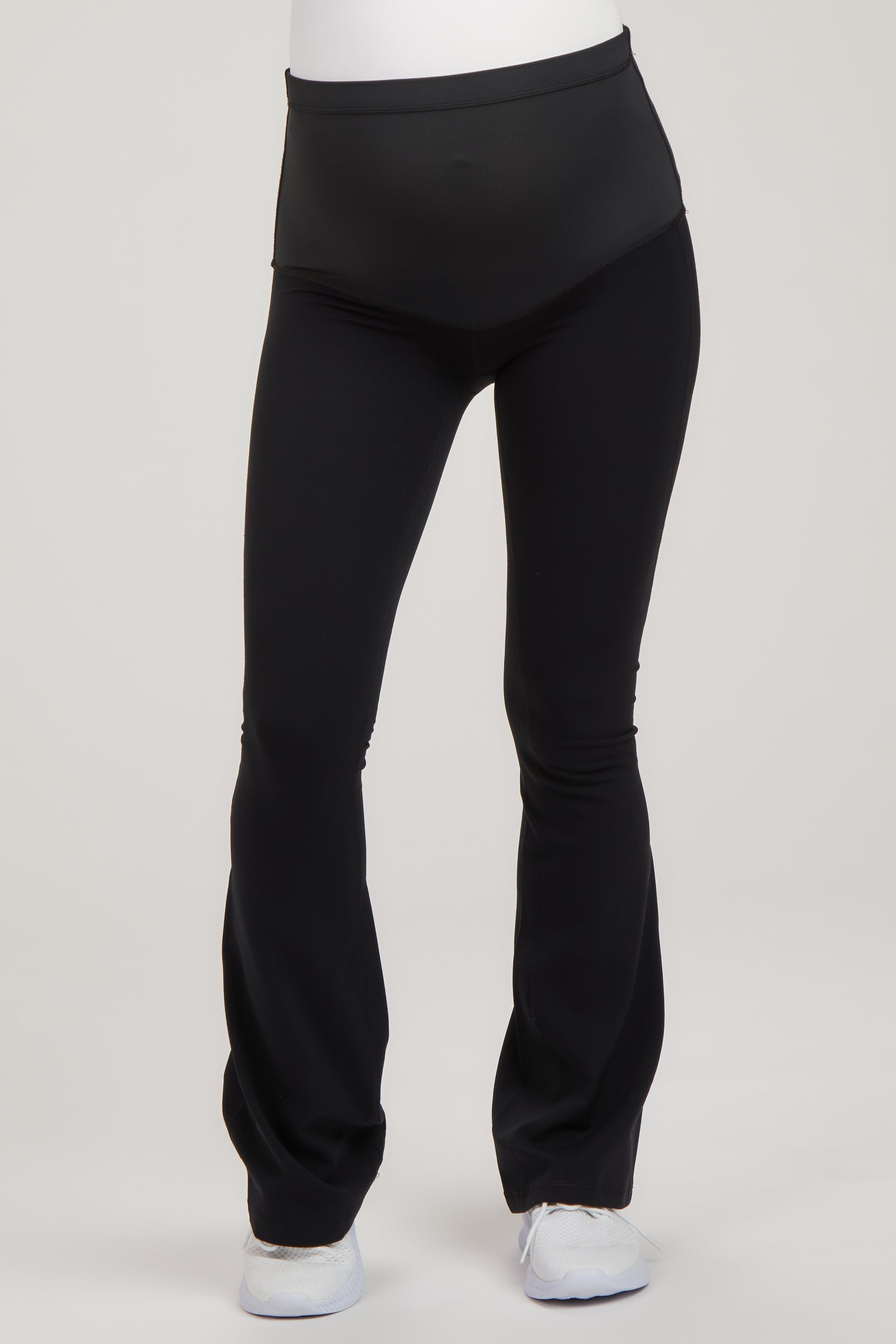 Black Flare Leg Maternity Active Pants sold by Pinkblush product image thumbnail 2