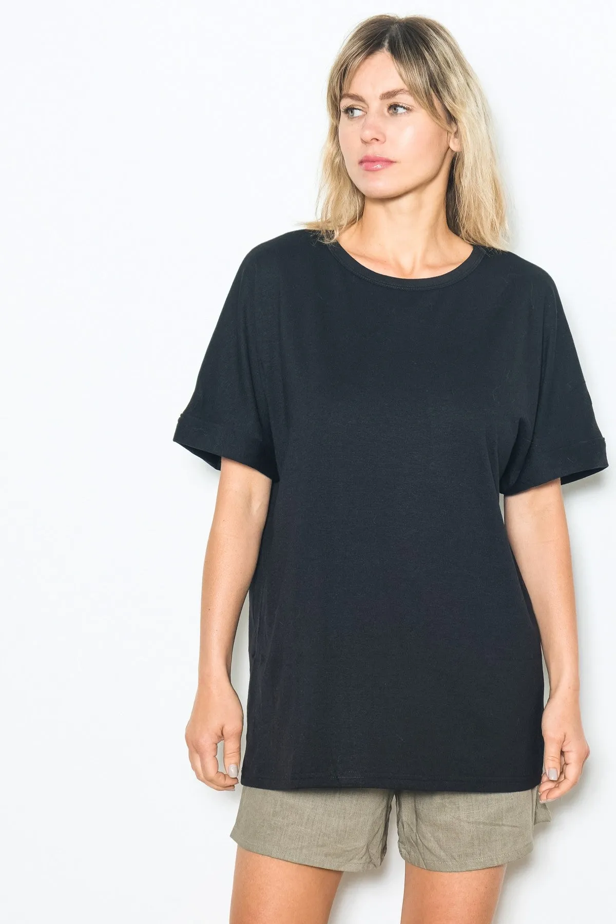 Black Relaxed Fit T-Shirt sold by Pinkblush product image thumbnail 4