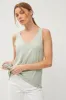 Mint V-Neck Tank Top sold by Pinkblush