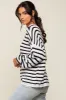 Black Striped Sweater sold by Pinkblush