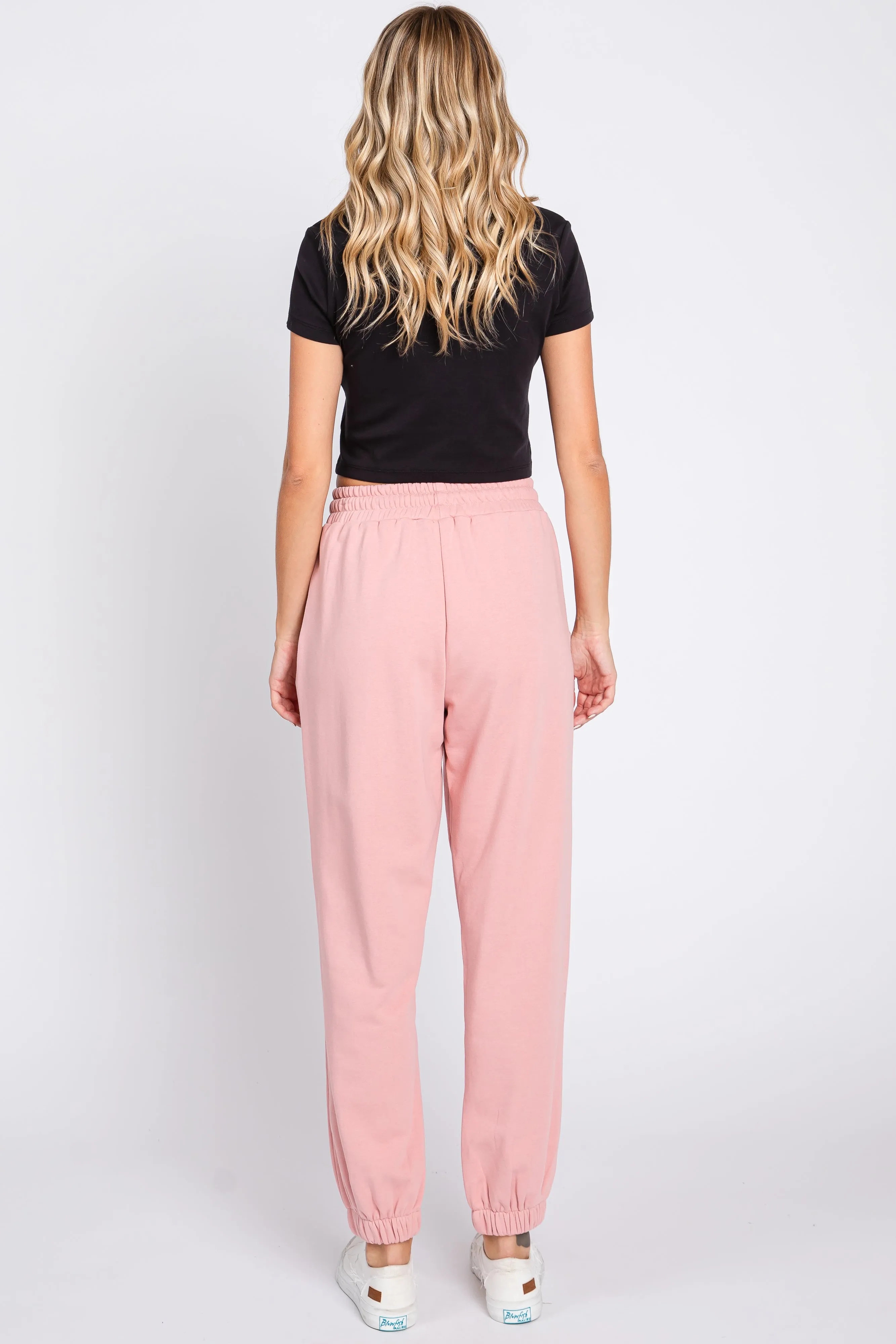 Light Pink Drawstring Sweatpants sold by Pinkblush product image thumbnail 3
