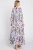 Light Blue Ruffle Accent Maxi Dress sold by Pinkblush