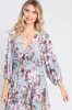 Light Blue Ruffle Accent Maxi Dress sold by Pinkblush