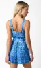 Blue Multi Printed Romper sold by Pinkblush