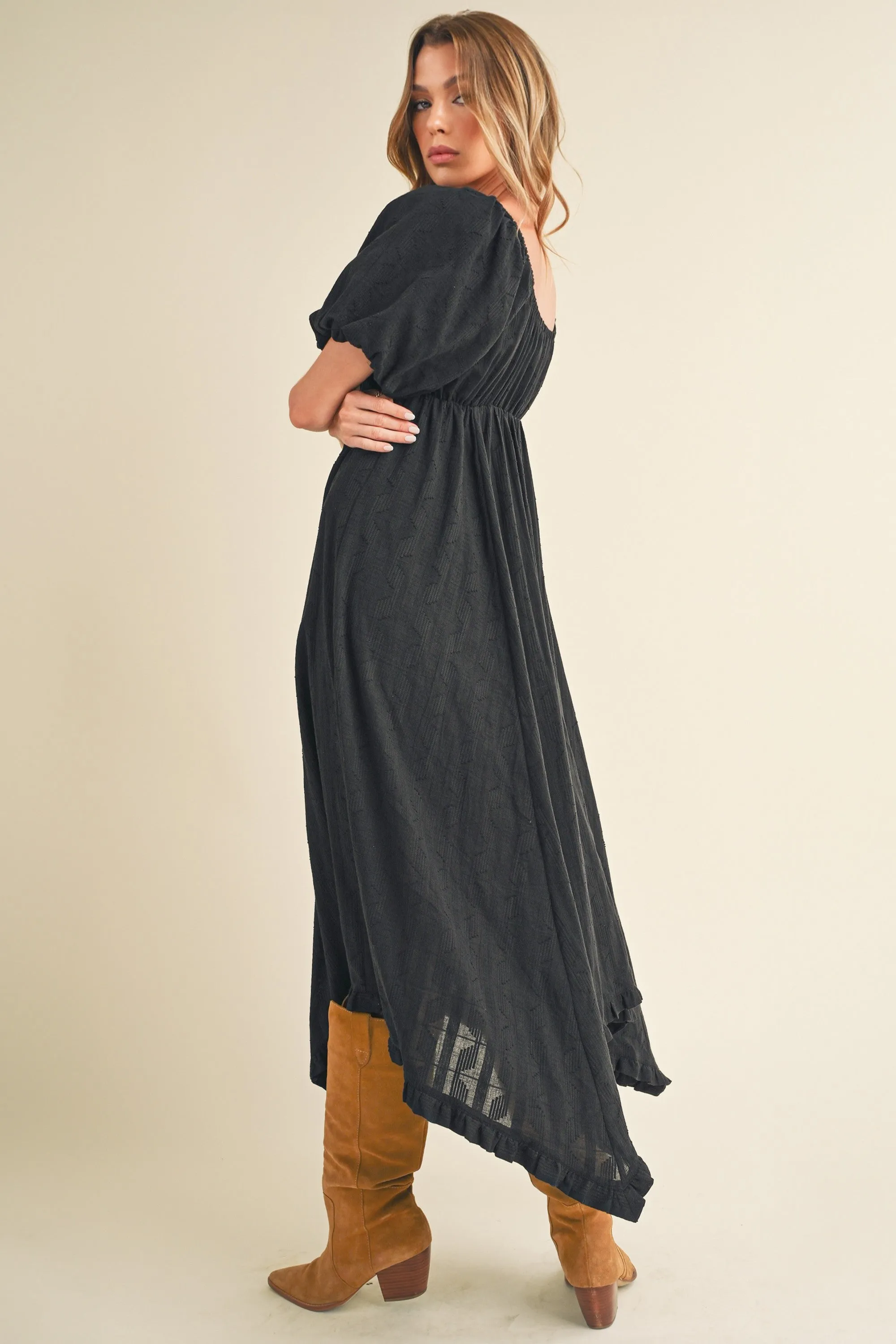 Black Flowy Dress sold by Pinkblush product image thumbnail 3