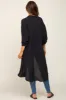 Black Striped Lightweight Button Down Top sold by Pinkblush