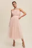 Blush Paper Bag Frill Tulle Maxi Dress sold by Pinkblush