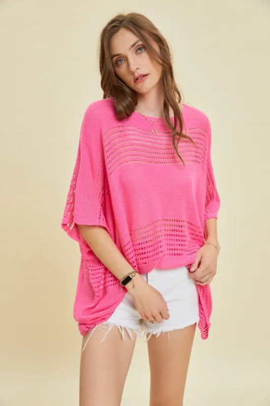 Fuchsia Knit Top sold by Pinkblush