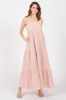 Light Pink Tiered Maxi Dress sold by Pinkblush