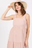Light Pink Tiered Maxi Dress sold by Pinkblush