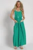 Green Pocket Front Wide Leg Jumpsuit sold by Pinkblush
