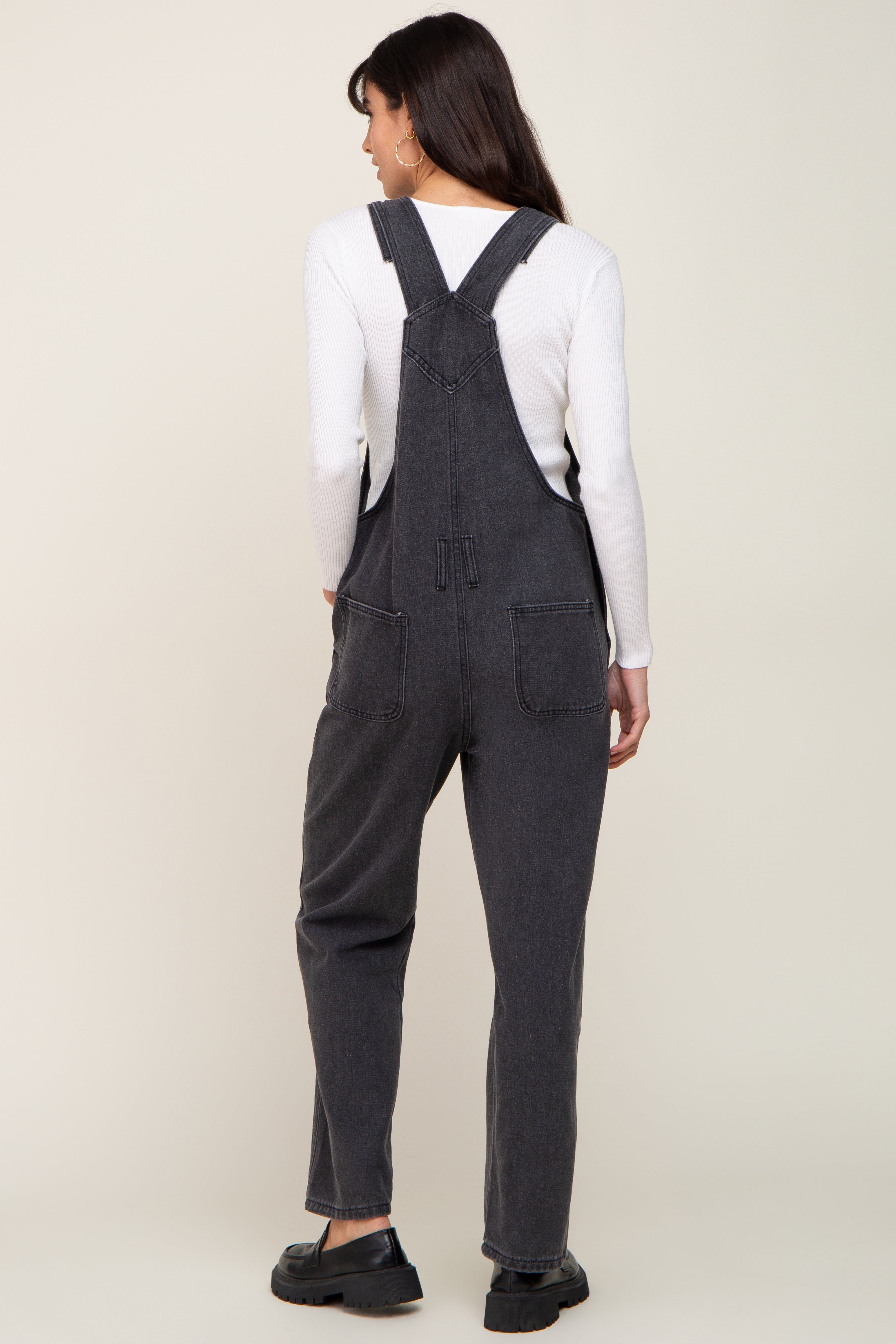 Black Denim Overalls sold by Pinkblush product image thumbnail 3