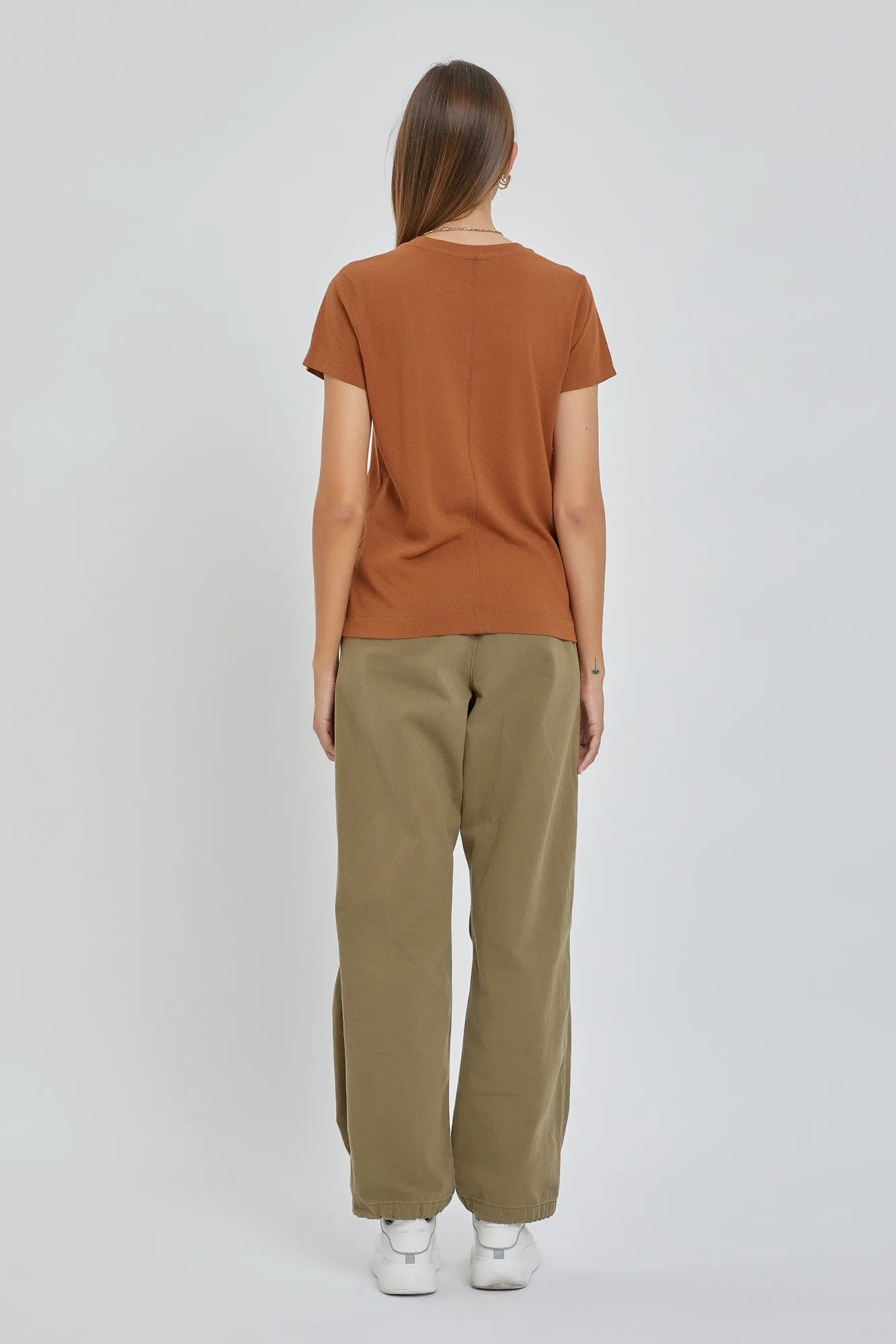 Rust Short Sleeve Top sold by Pinkblush product image thumbnail 3