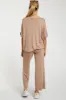 Mocha Cropped Pant Maternity Set sold by Pinkblush