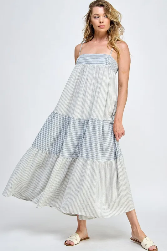 Natural Blue Patchwork Dress sold by Pinkblush