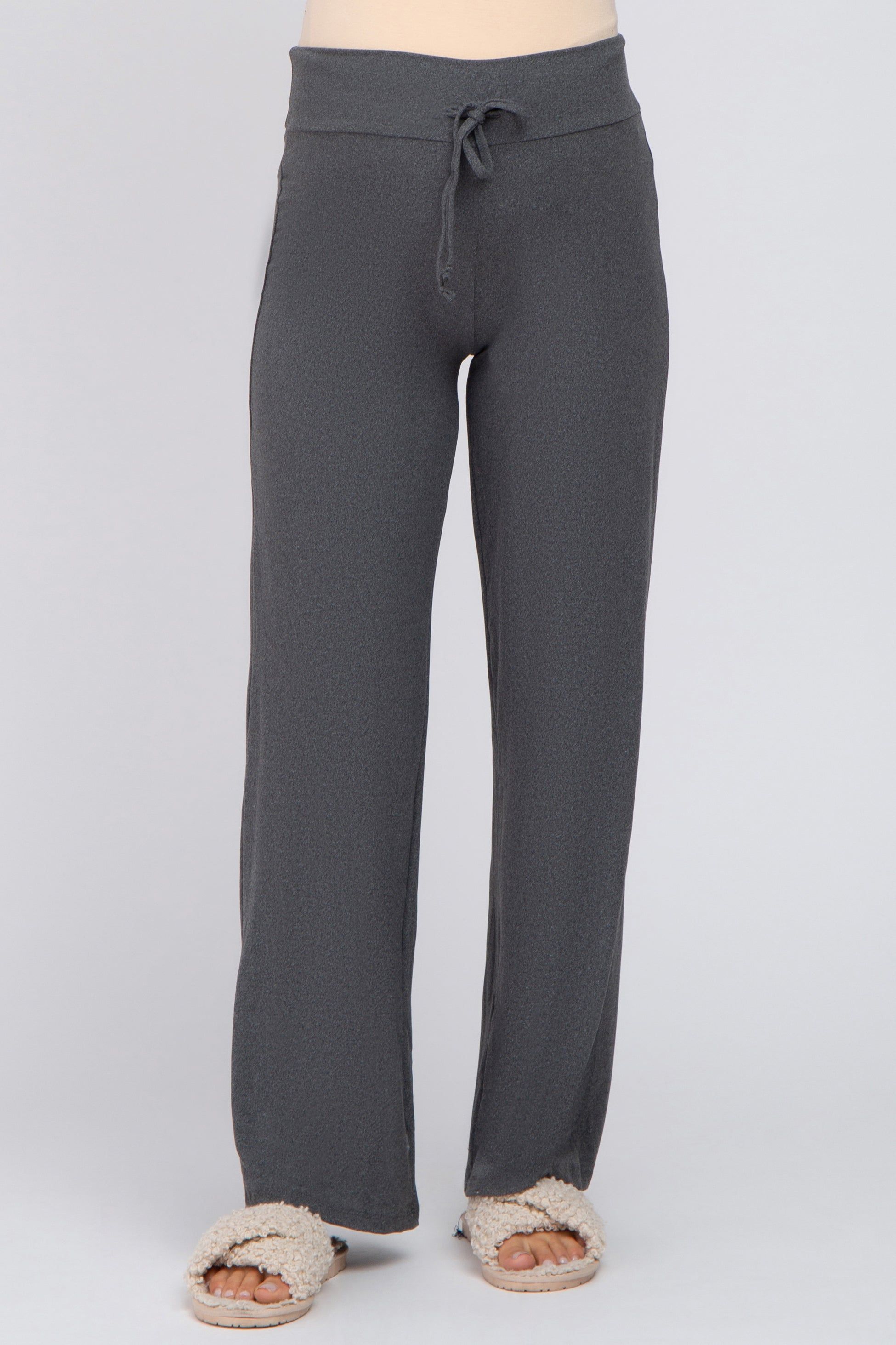 Charcoal Drawstring Maternity Lounge Pants sold by Pinkblush product image thumbnail 2