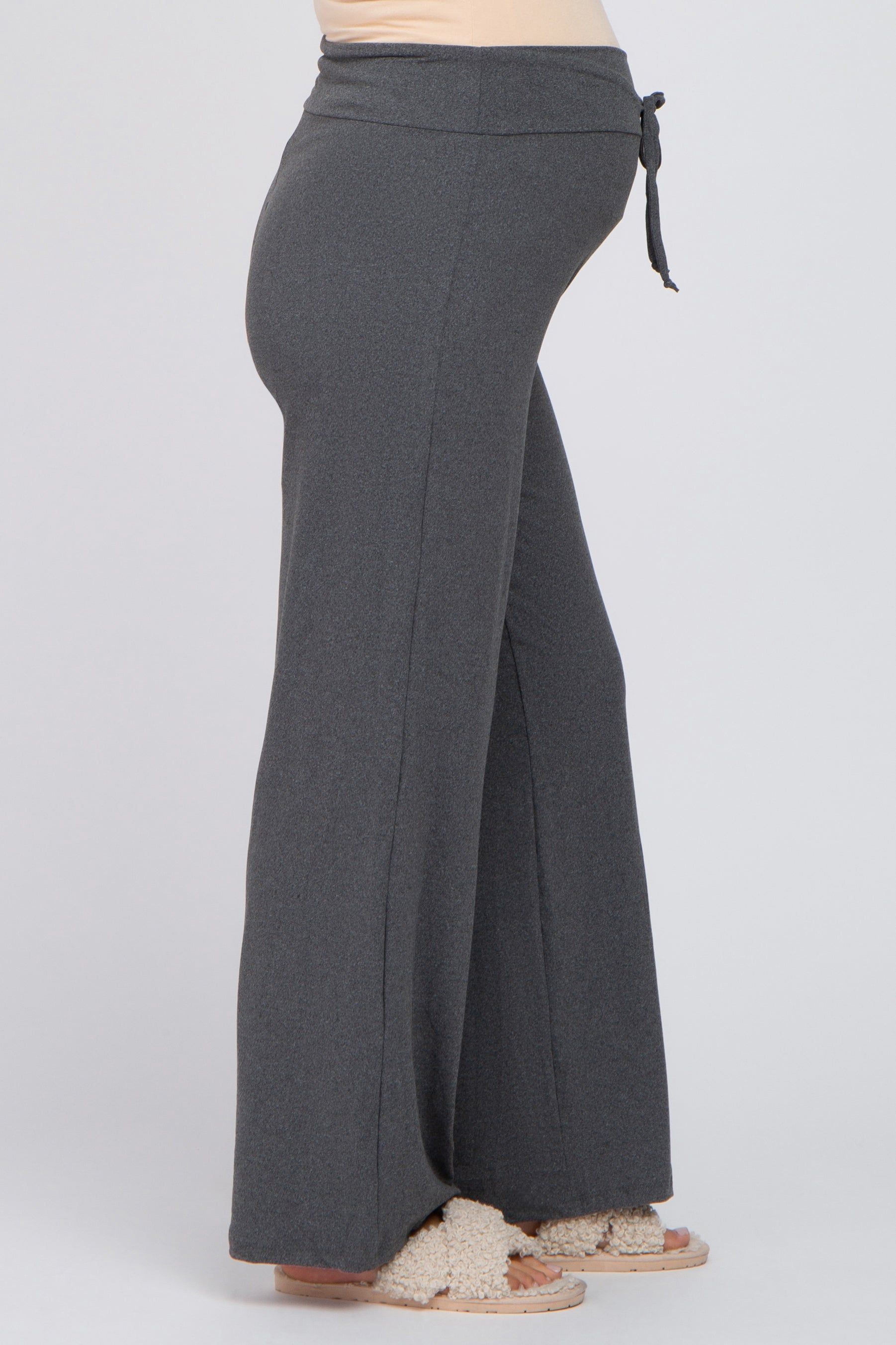 Charcoal Drawstring Maternity Lounge Pants sold by Pinkblush product image thumbnail 3