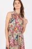Pink Floral Paisley Mock Neck Midi Dress sold by Pinkblush