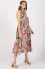 Pink Floral Paisley Mock Neck Midi Dress sold by Pinkblush