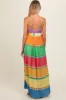 Multi Color Self Tie Adjustable Strap Maternity Dress sold by Pinkblush
