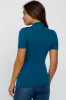 Teal Solid Short Sleeve Wrap Front Maternity/Nursing Top sold by Pinkblush