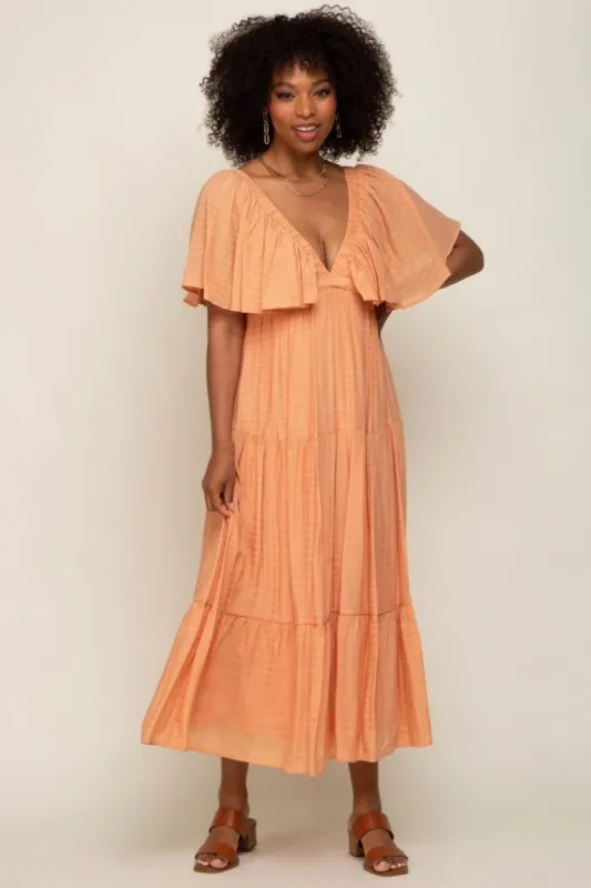 Pink Split Hem Cuffed Top sold by Pinkblush