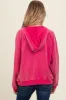 Fuchsia Hooded Maternity Sweatshirt sold by Pinkblush