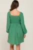 Green Smocked Long Sleeve Maternity Dress sold by Pinkblush