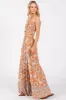 Camel Floral Tube Top Wide Leg Pant Set sold by Pinkblush