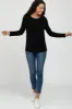 Black Basic Long Sleeve Top sold by Pinkblush