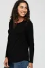 Black Basic Long Sleeve Top sold by Pinkblush