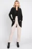 Black Ribbed Open Front Cardigan sold by Pinkblush
