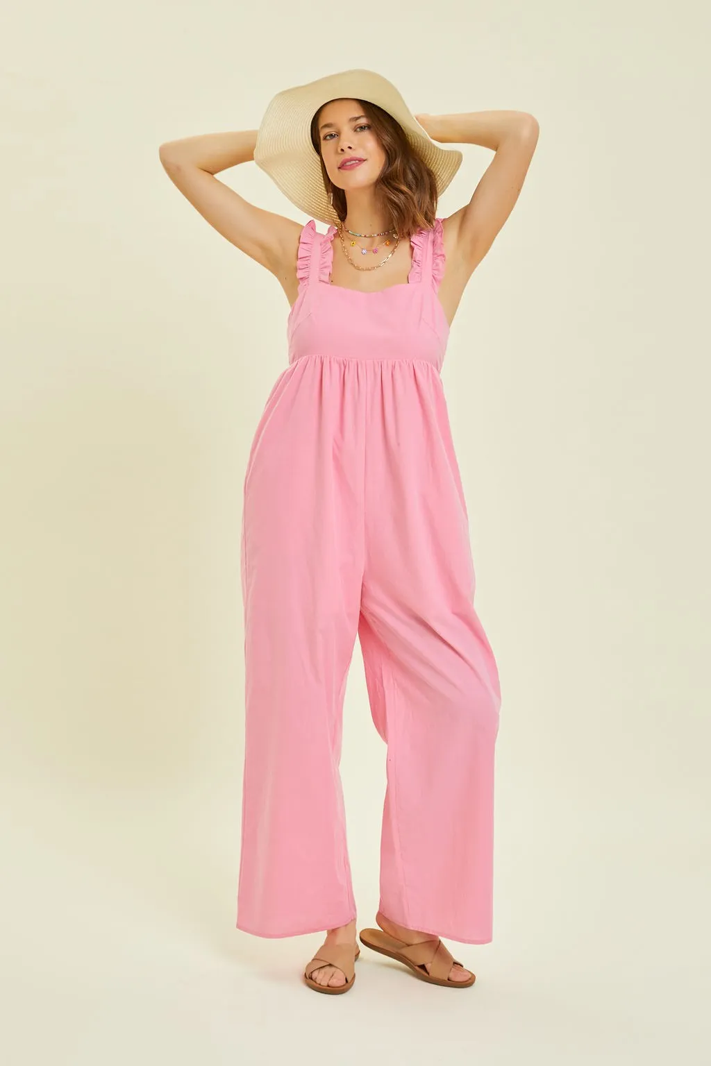 Bubblegum Wide Leg Jumpsuit sold by Pinkblush product image thumbnail 3