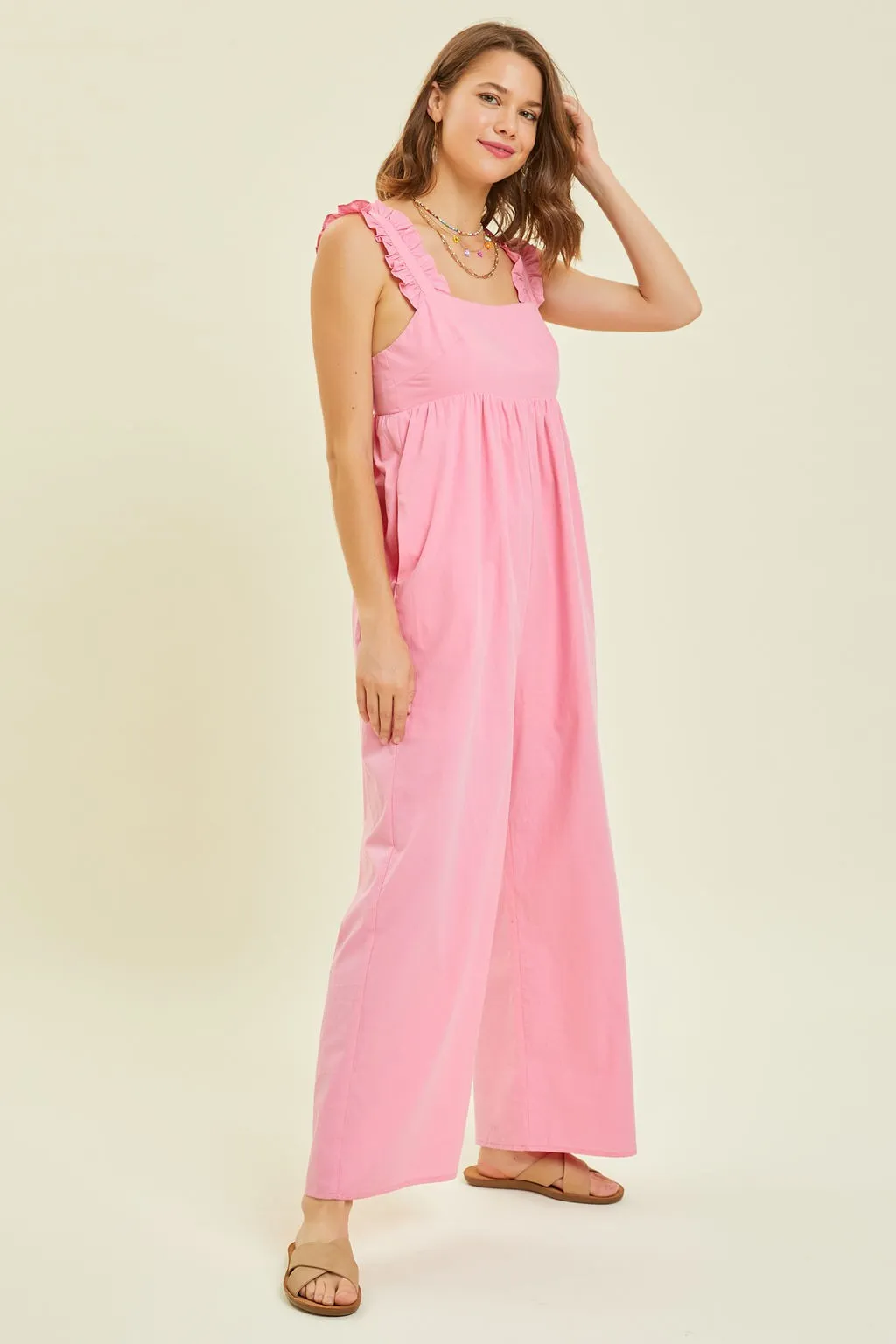 Bubblegum Wide Leg Jumpsuit sold by Pinkblush product image thumbnail 2