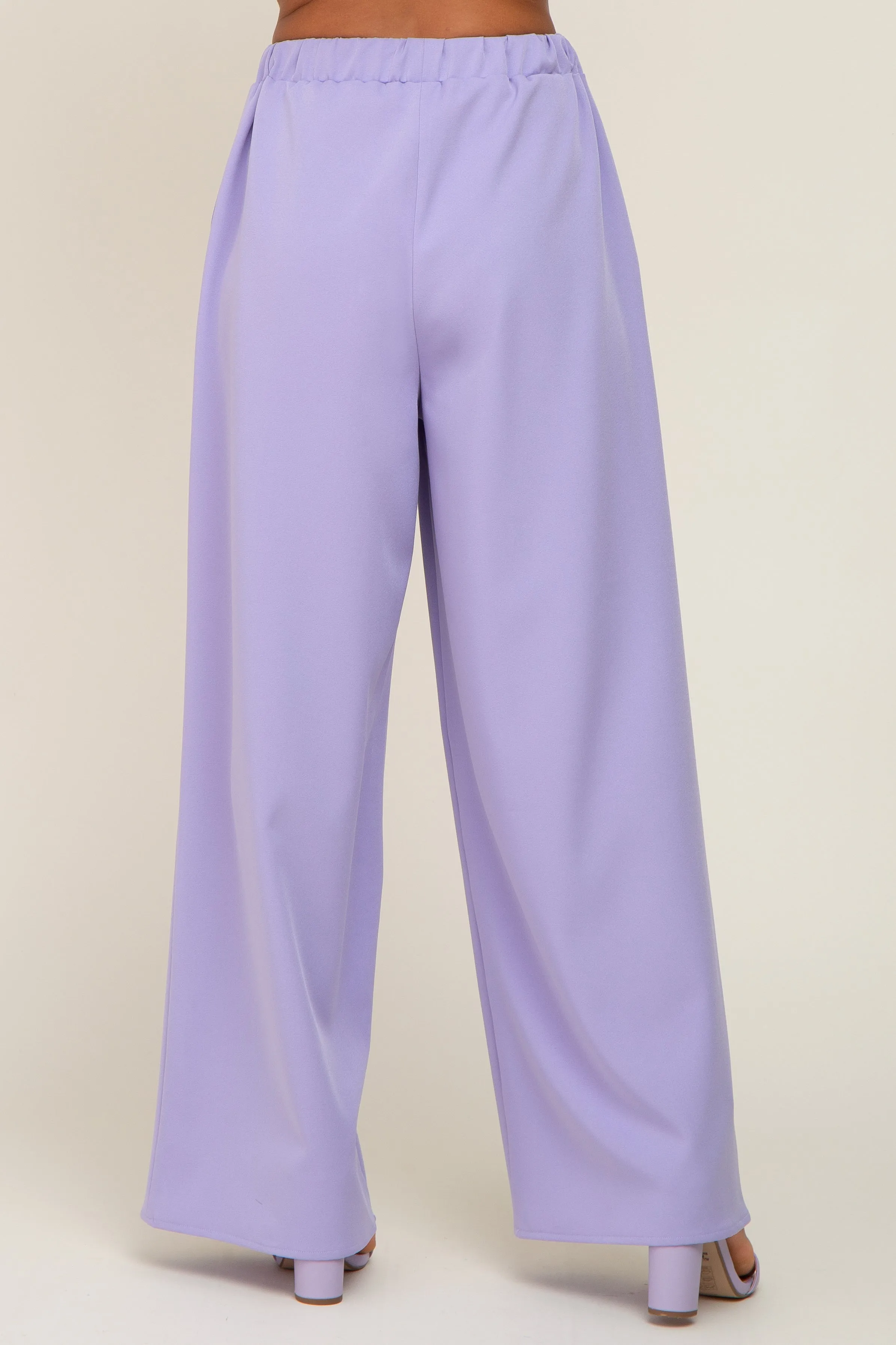 Lavender Drawstring Wide Leg Pants sold by Pinkblush product image thumbnail 4