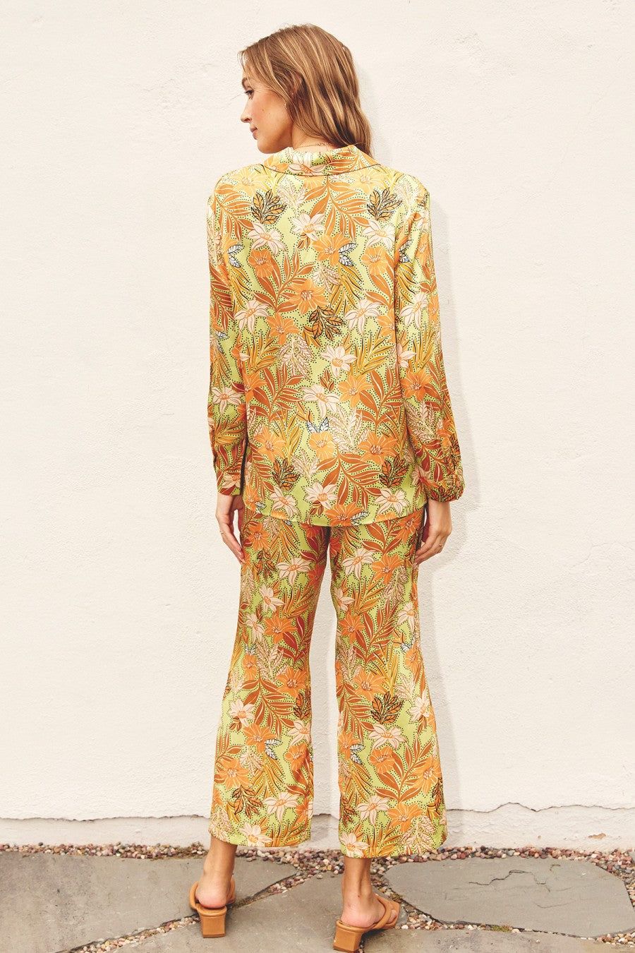 Tropical Papaya Shirt And Pants Set sold by Pinkblush product image thumbnail 3