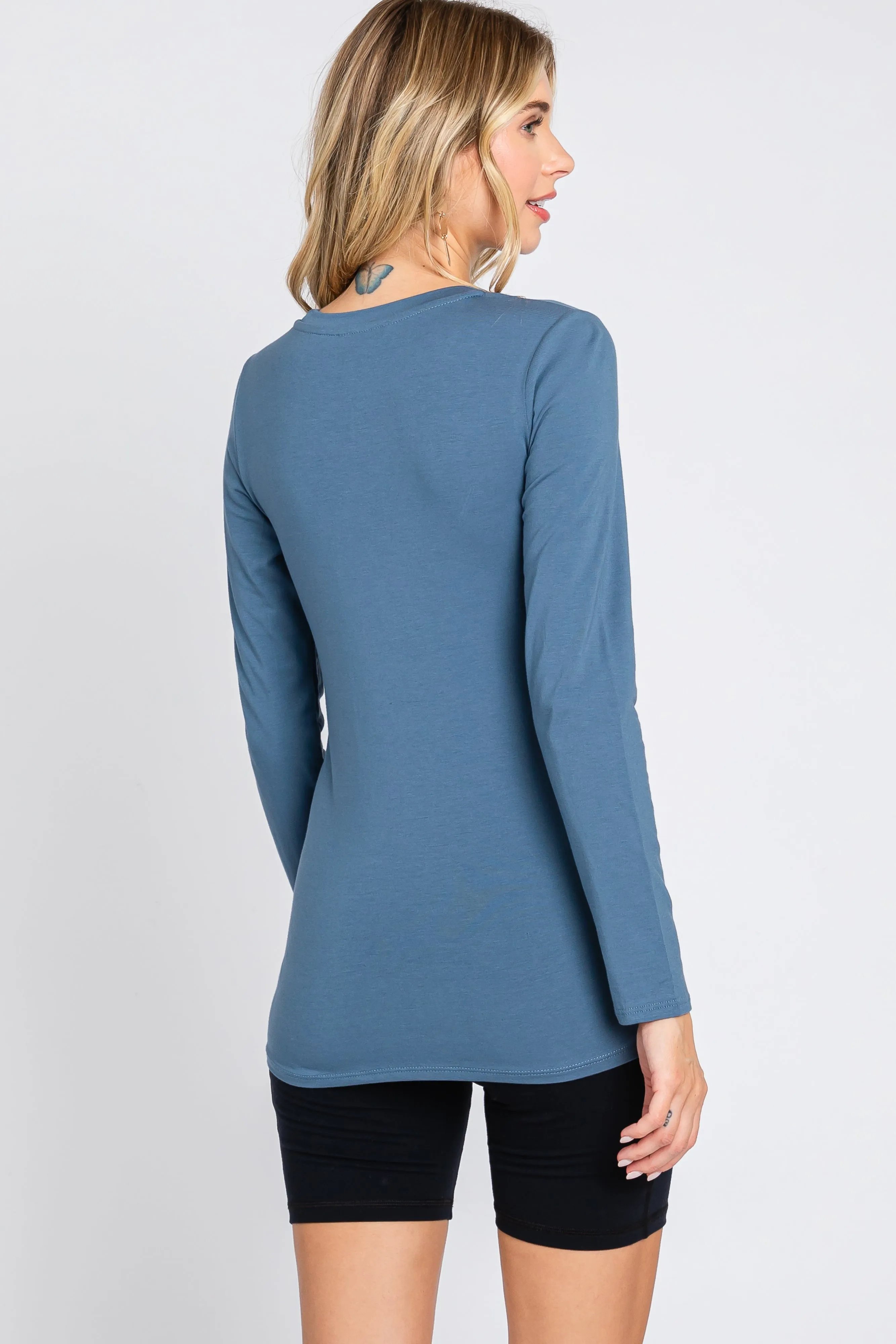 Blue Long Sleeve Top sold by Pinkblush product image thumbnail 4