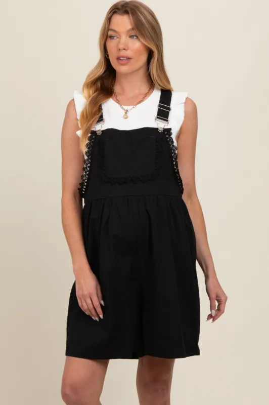 Black Maternity Overalls sold by Pinkblush