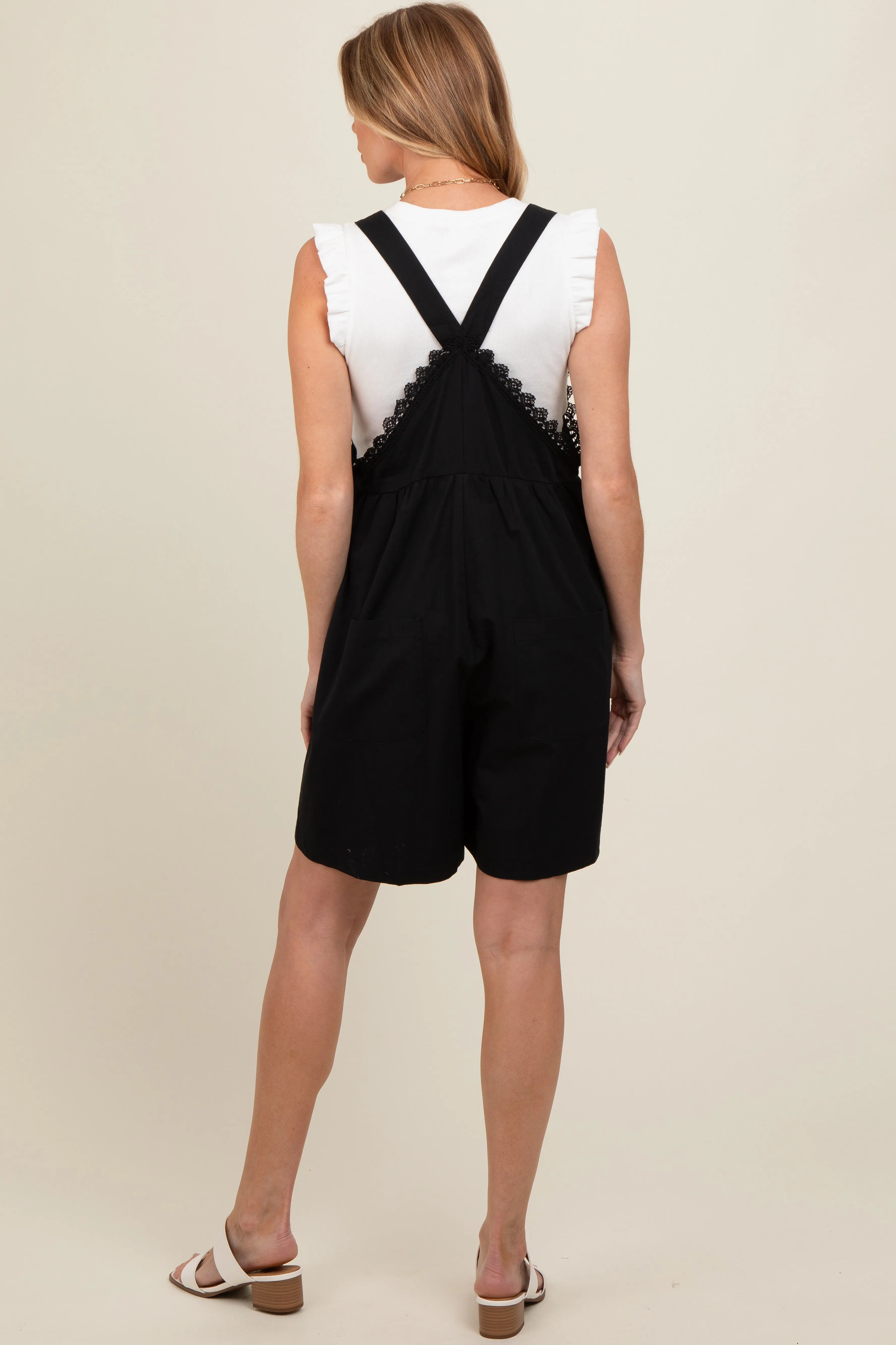 Black Maternity Overalls sold by Pinkblush product image thumbnail 4