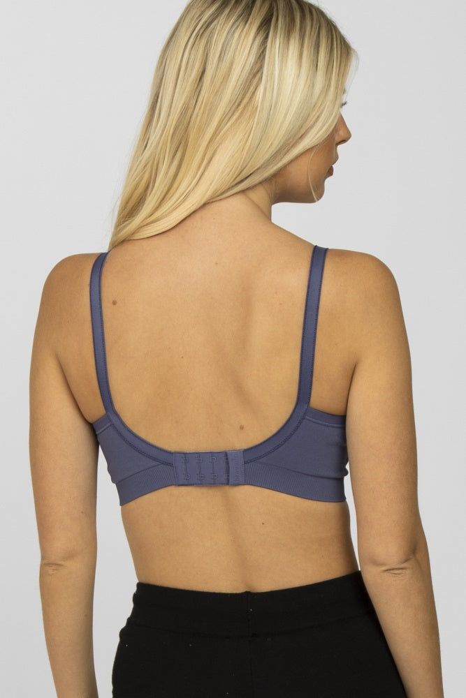 Navy Bravado Designs Plunge Nursing Bra sold by Pinkblush product image thumbnail 4